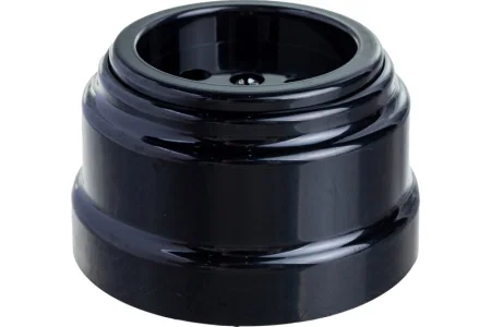 Розетка 1-м "Ретро" без земл. 16А ОУ РА16-0201 черный (Bylectrica) *1