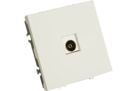 Розетка TV 1-м "Эмили" (механизм) 75Ом 5-862МГц белый фарфор soft touch RST00-5108-01 Stekker *1