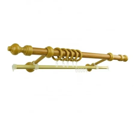 Карниз "Эконом" Ø28мм с U-шиной 3,0м, Ясень *1