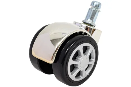 Колесо мебельное поворот. обрезин.пластик, хром, штифт М11, D50, б/т - пакет Tech-Krep 151216 *1