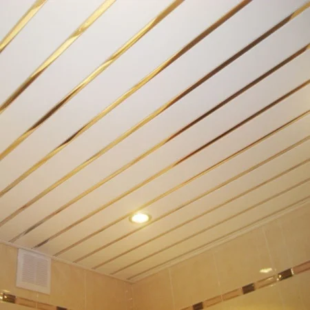 Панель ПВХ 3000х240х8мм трехсекционная ЗОЛОТО Люкс 