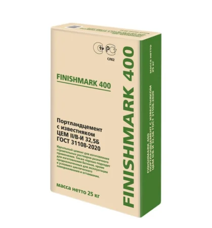 Цемент Портландцемент ПЦ 400 ЦЕМ II/В-И 32,5Б 25кг Сухой Лог