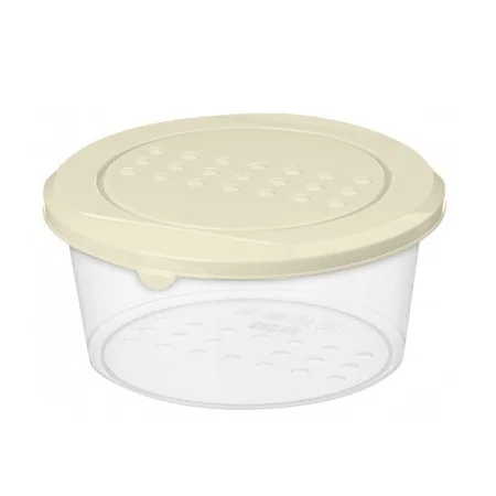 Контейнер для продуктов "Asti" круглый 0,5л (светло-бежевый)