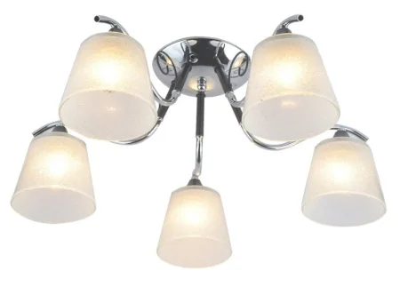 Люстра 13147/5CR+BK WT классическая (ЭкономСвет) *1