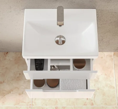 Тумба подвесная Moduo Slim 50 Mod.01.50/P/W белая