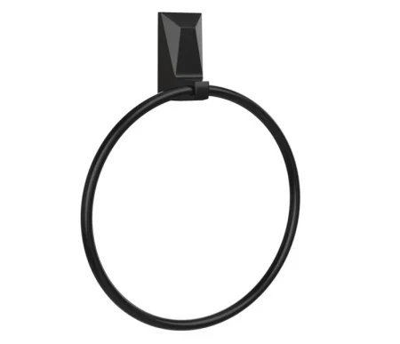 Полотенцедержатель кольцо "Ice black" KLE-ICE011BL (Kleber) *1