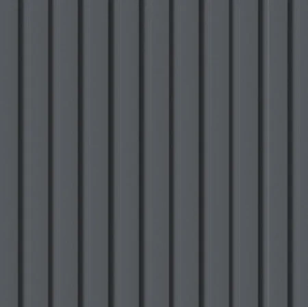 Панель стеновая реечная МДФ Stella Beats De Luxe Black Lead 2700x119x16мм