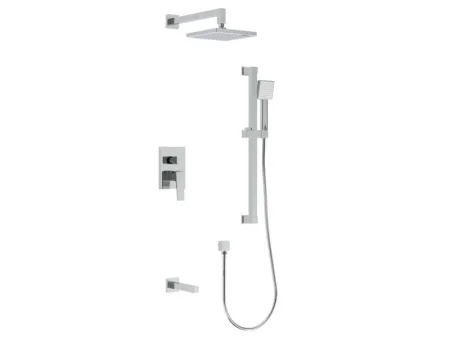 Душевой набор с изливом с верх. троп. душем 1реж. и руч. душем 1реж. "Thira" TR3635-60 (Rush) *1