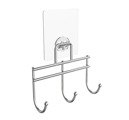 Планка с 3-я крючками "Lite" силиконовое крепление KLE-LT003 (Kleber) *1