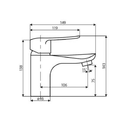 Смеситель для раковины одноручный Dorff Ultra D5002100