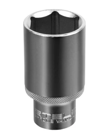 Головка торцевая удлиненная  6-гранная 1/2" 30мм CrV под квадрат Stels 13885 *1