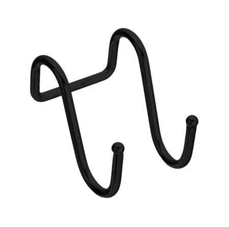 Крючок на рейлинг двойной, черный R-KR-A BL *1