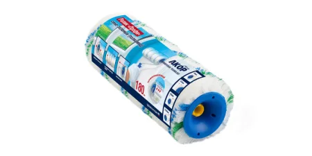 Ролик малярный 180мм полиамид сине-зеленый ворс 12мм бюгель 8мм Профи 116 Акор 273 48 018