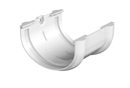 Соединитель желоба ТН ОПТИМА D120/80мм белый 128153 кор-45шт