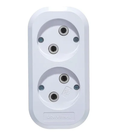 Колодка удлинителя 2-м без заземл. АБС-пластик E202 UNIVersal *1
