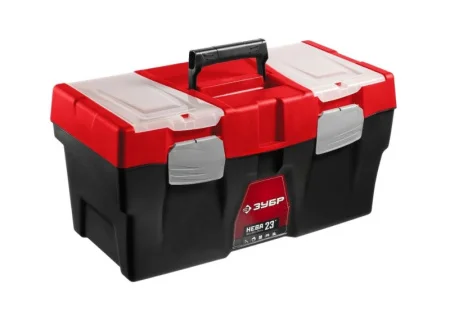 Ящик для инструмента пластиковый 285х155х125мм 23" "Нева-23" Зубр Профессионал 38323-23