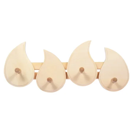 Вешалка Огонек 4 крючка 47х20х7см липа Банные штучки 32243