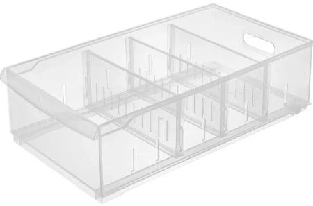 Контейнер универсальный Rolly 11,5л 242х450х129мм с перегородками прозрачный