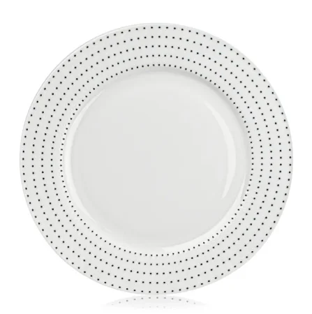 Тарелка обеденная Esprado "Puntos" 27см костяной фарфор PUN027WE301 *1