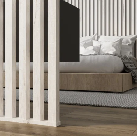 Рейка интерьерная МДФ Stella Бриона Дуб Санремо Белый 2700х40х16мм