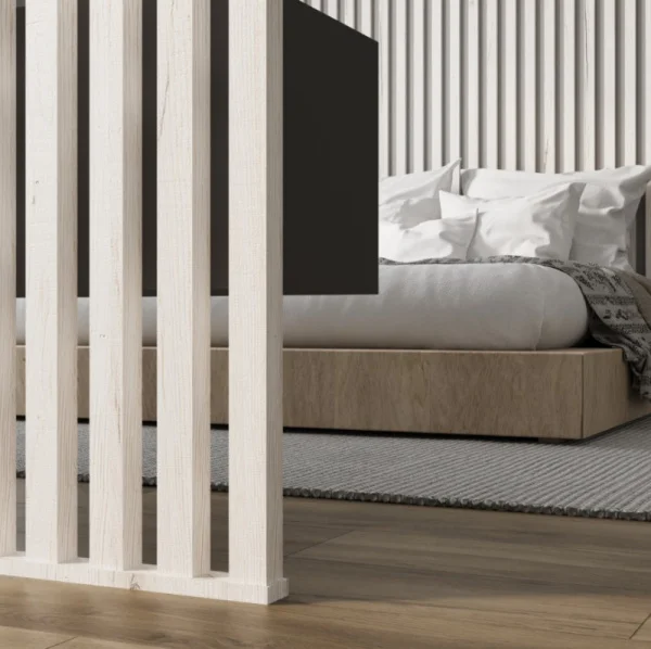 Рейка интерьерная МДФ Stella Бриона Дуб Санремо Белый 2700х40х16мм