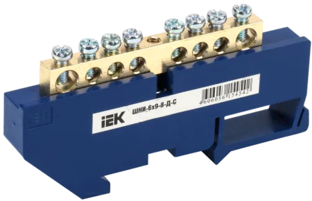 Шина нулевая на DIN-изоляторе ШНИ 6х9-8-Д-С YNN10-69-8D-K07 IEK