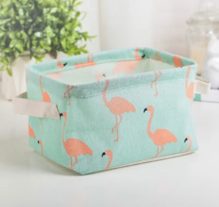 Корзинка для мелочей с ручками Фламинго 20,5х16,5см 3571993