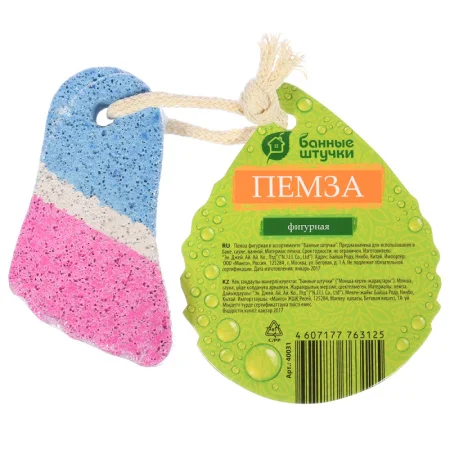 Пемза фигурная, в ассортименте, для бани и сауны "Банные штучки" 40031 *1/30