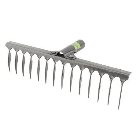 Грабли 14-зубые витые рельсовая сталь 'Урожайная сотка' б/ч R106-14t