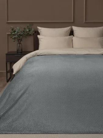 Плед Texrepublic фланель жаккард 150х200см TF FNJ GY11 040/1520 r-ромбики NC