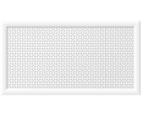 Экран для радиатора 1200х600х12 Дамаско белый