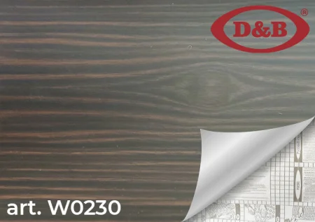 Пленка самоклеящаяся D&B 0,45*8м  дерево темное 0230W *1/20
