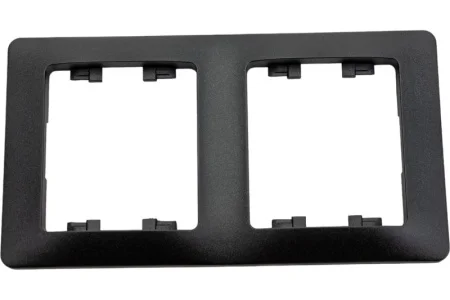 Рамка 2-м "Glossa" вертикал. антрацит SE GSL000706