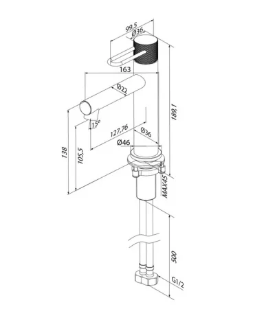 Смеситель для раковины одноручный Iddis Duna DUNSB00i01 хром