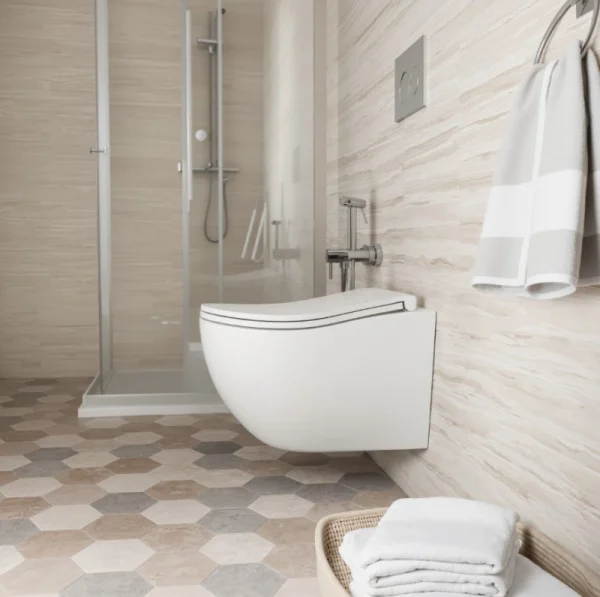 Унитаз подвесной торнадо D&K München DT1566516  сиденье микролифт, белый