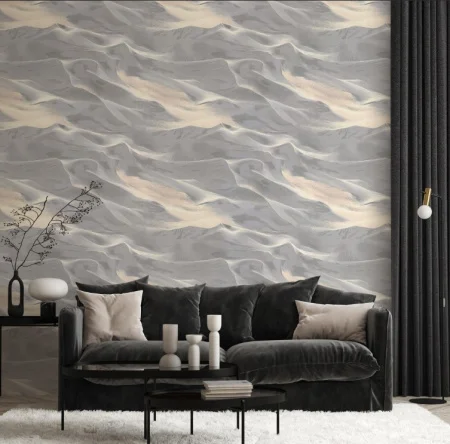 Обои горячего тиснения Аспект 10,05х1,06м Дюна серый/бежевый 70654-42 *1/6