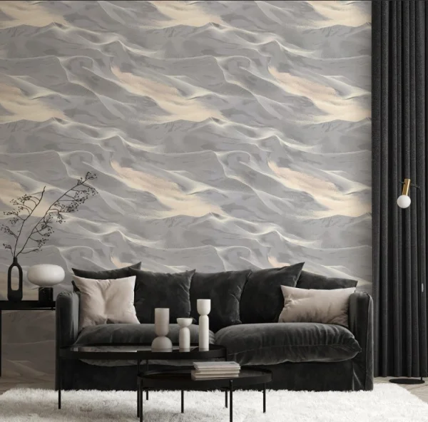 Обои горячего тиснения Аспект 10,05х1,06м Дюна серый/бежевый 70654-42 *1/6