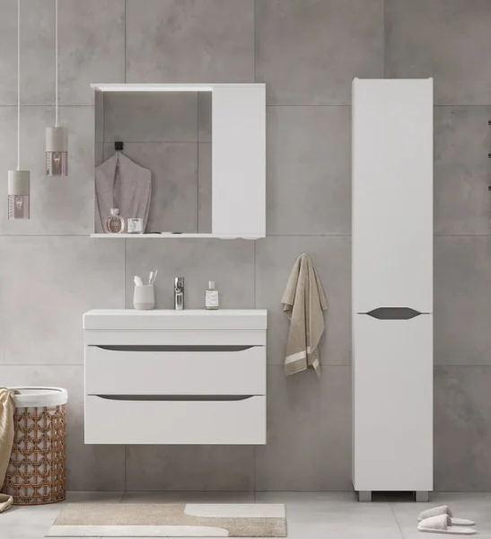 Тумба подвесная VOLNA Lake 80 tpLAKE80.2Y-01 2 ящика с раковиной Lake 80