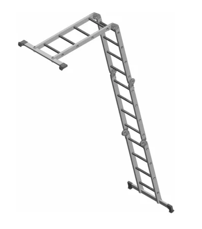 Лестница-трансформер 3 ступени 4 секции ширина 340мм алюминиевая Новая Высота NV 1320 1320403 *1