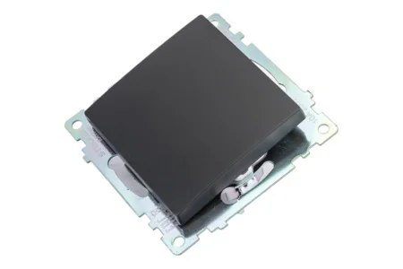 Переключатель 1-кл "Катрин" (механизм) 250В 10A черный GLS10-7105-05 Stekker *1