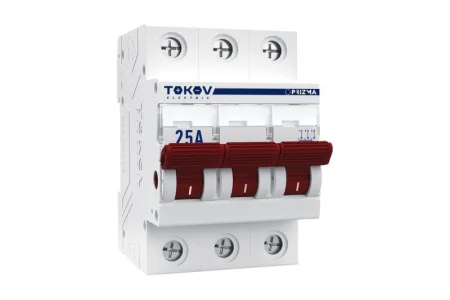 Выключатель нагрузки модульный 3п 25А PRIZMA TOKOV Electric TKE-PZ60-MDSI-3-25