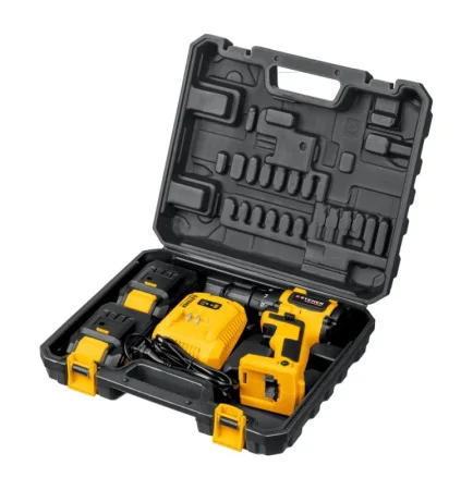 Дрель-шуруповерт аккум. Steher CDB-200-2 V1 20В, 2АКБ (2Ач), кейс