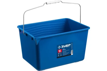 ЗУБР  12 л, высокопрочное, малярное пластиковое ведро, Профессионал (0609-12)