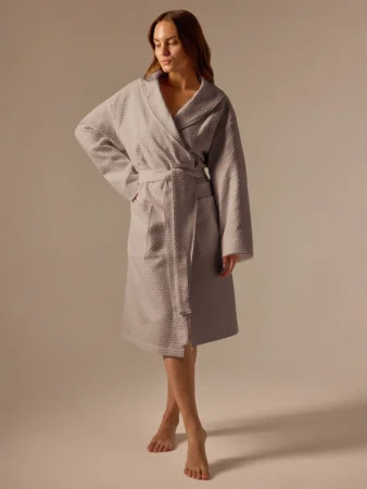 Халат вафельный женский SL HOME: Waffle "Саббиа", размер M, 100% хлопок, 320 г/м2 10091566