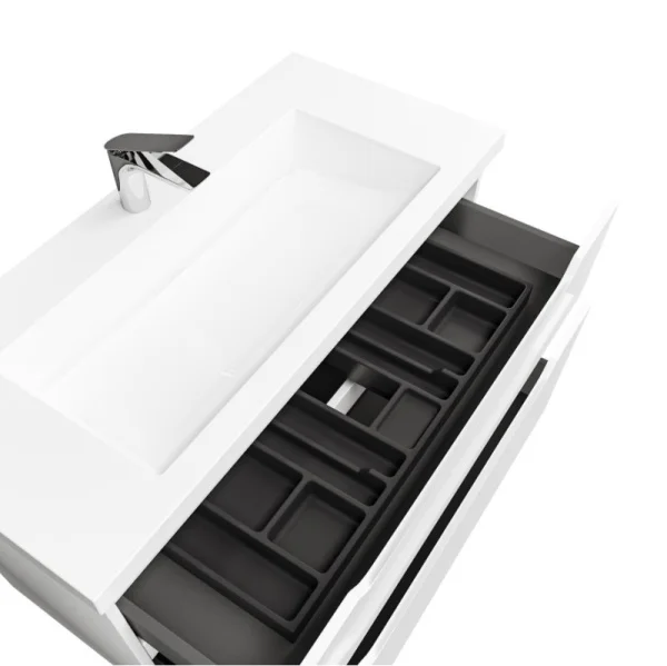 Тумба подвесная Puro 100 Pro.01.100/P/W/JR белая