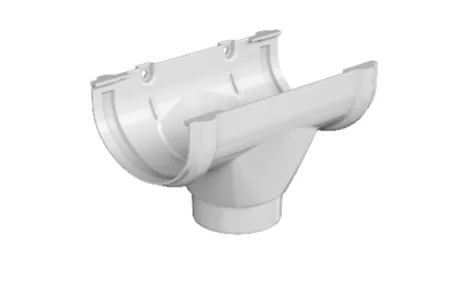 Воронка желоба ТН ОПТИМА D120/80мм белая 128145 кор-14шт