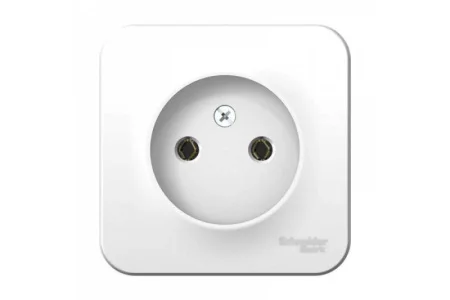 Розетка 1-м ОП BLANCA 16А 250В без шторок без заземл. изол. пласт. бел. SchE BLNRA000111