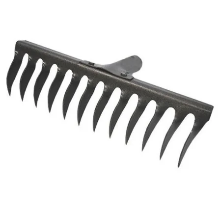 Грабли 12-зубые витые  рельсовая сталь 'Урожайная сотка' б/ч R106-12t