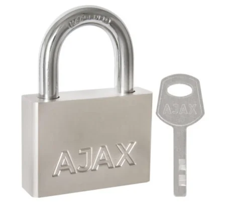 Замок навесной AJAX PD-3050 (PD-30-50) 3 fin key /блистер *12