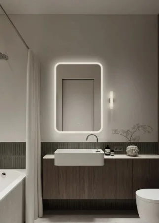 Зеркало "Brute Base" LED 600х800мм с сенсором DS217 (Agata) *1